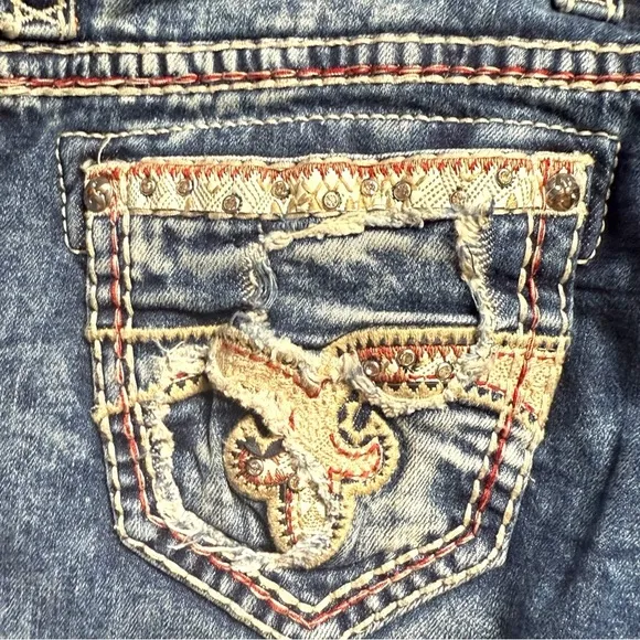 ▶️ ROCK REVIVAL ◀️ LUIZA STRAIGHT JEANS SIZE 30