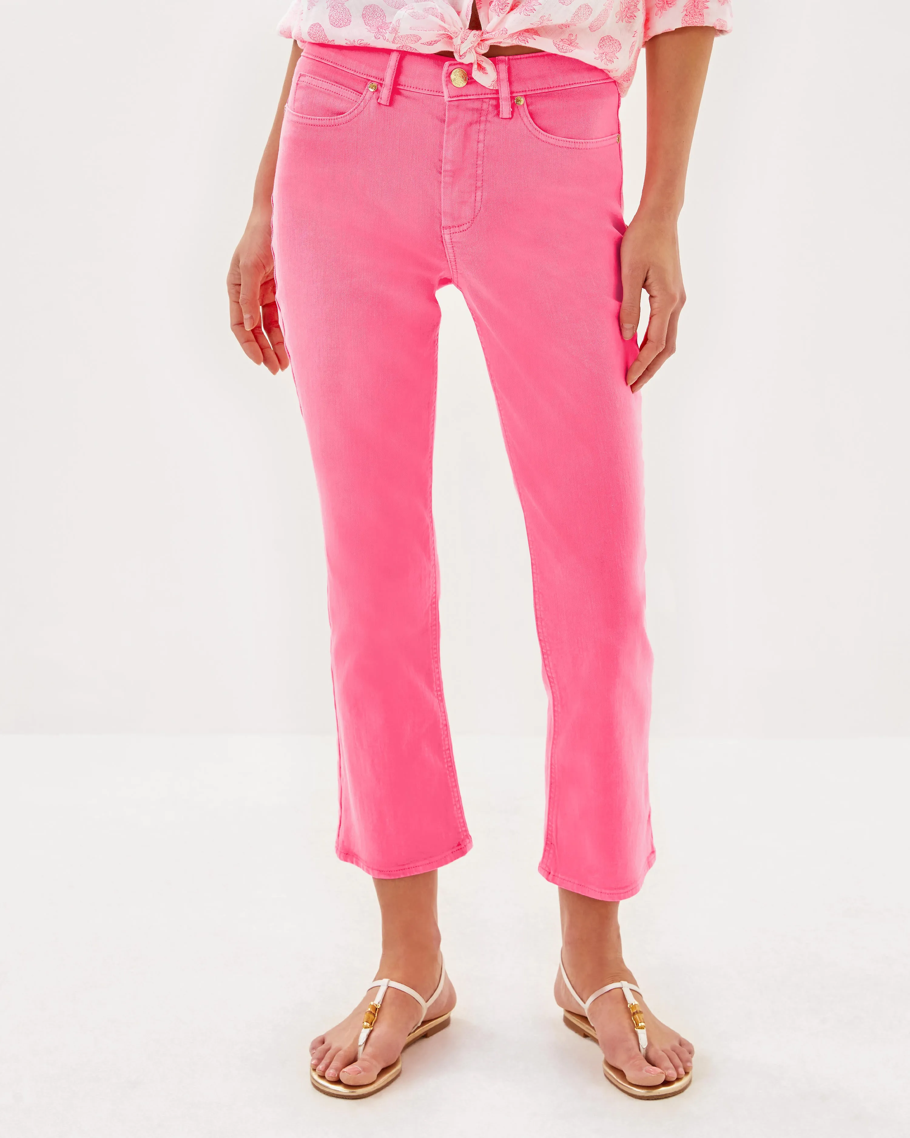 27" Annet High Rise Crop Flare Jean