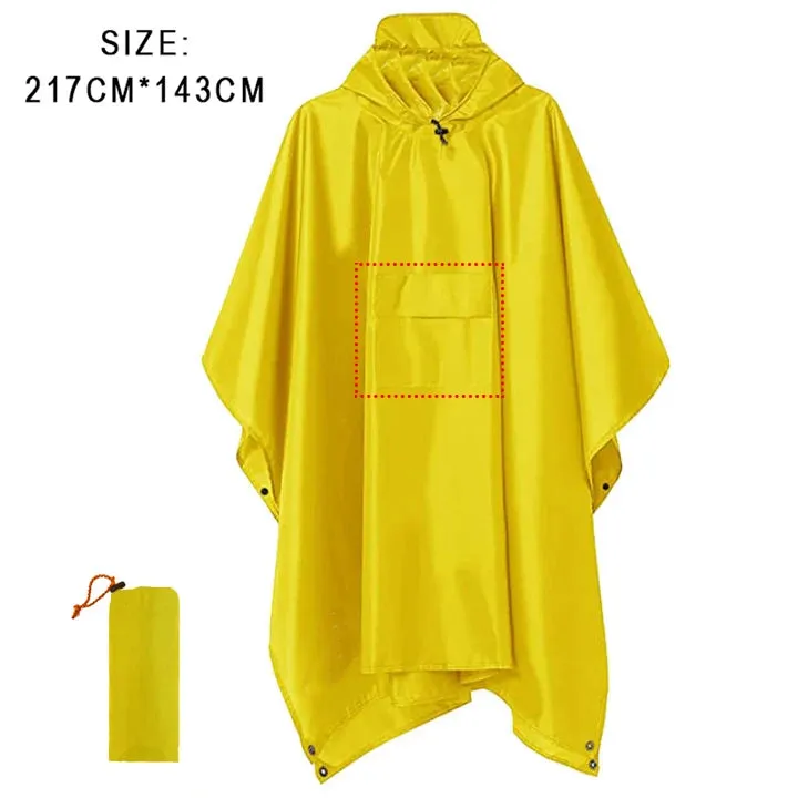 3-in-1 Outdoor Military Waterproof Raincoat - Rain Coat, Awning, Picnic Mat for Men and Women