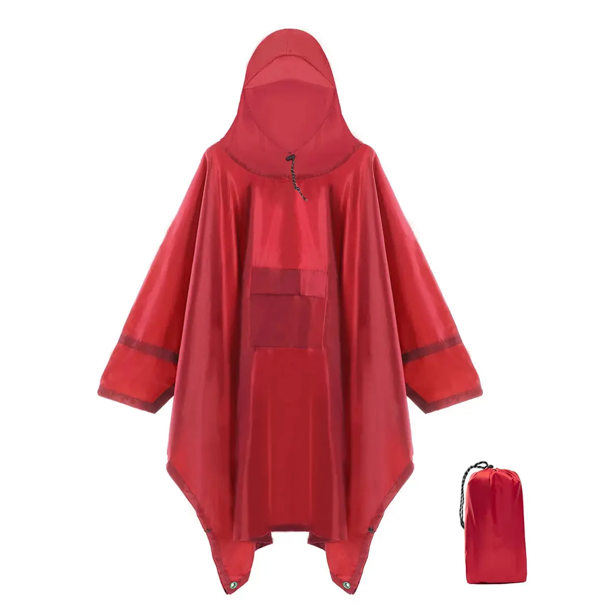 3-in-1 Outdoor Military Waterproof Raincoat - Rain Coat, Awning, Picnic Mat for Men and Women