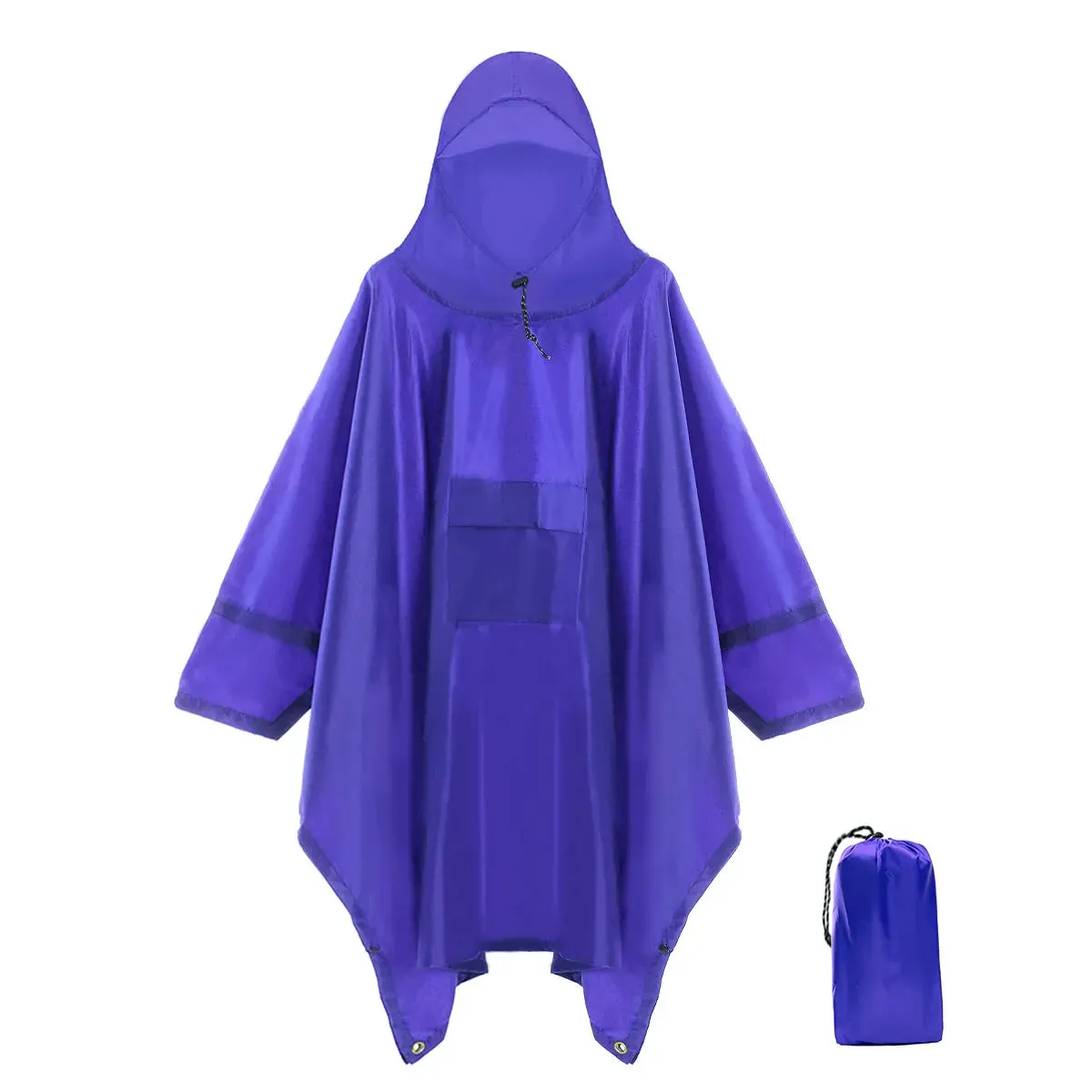 3-in-1 Outdoor Military Waterproof Raincoat - Rain Coat, Awning, Picnic Mat for Men and Women