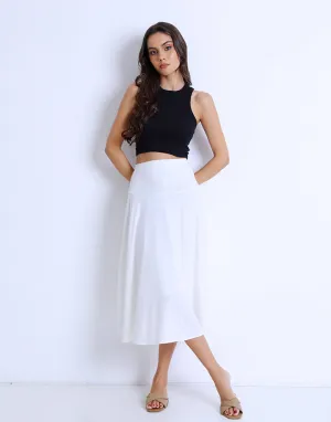 A-Line Flared Hip Skirt