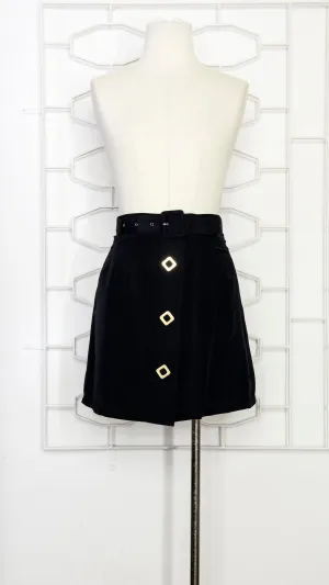 A-line Mini Skirt With Hard-ware