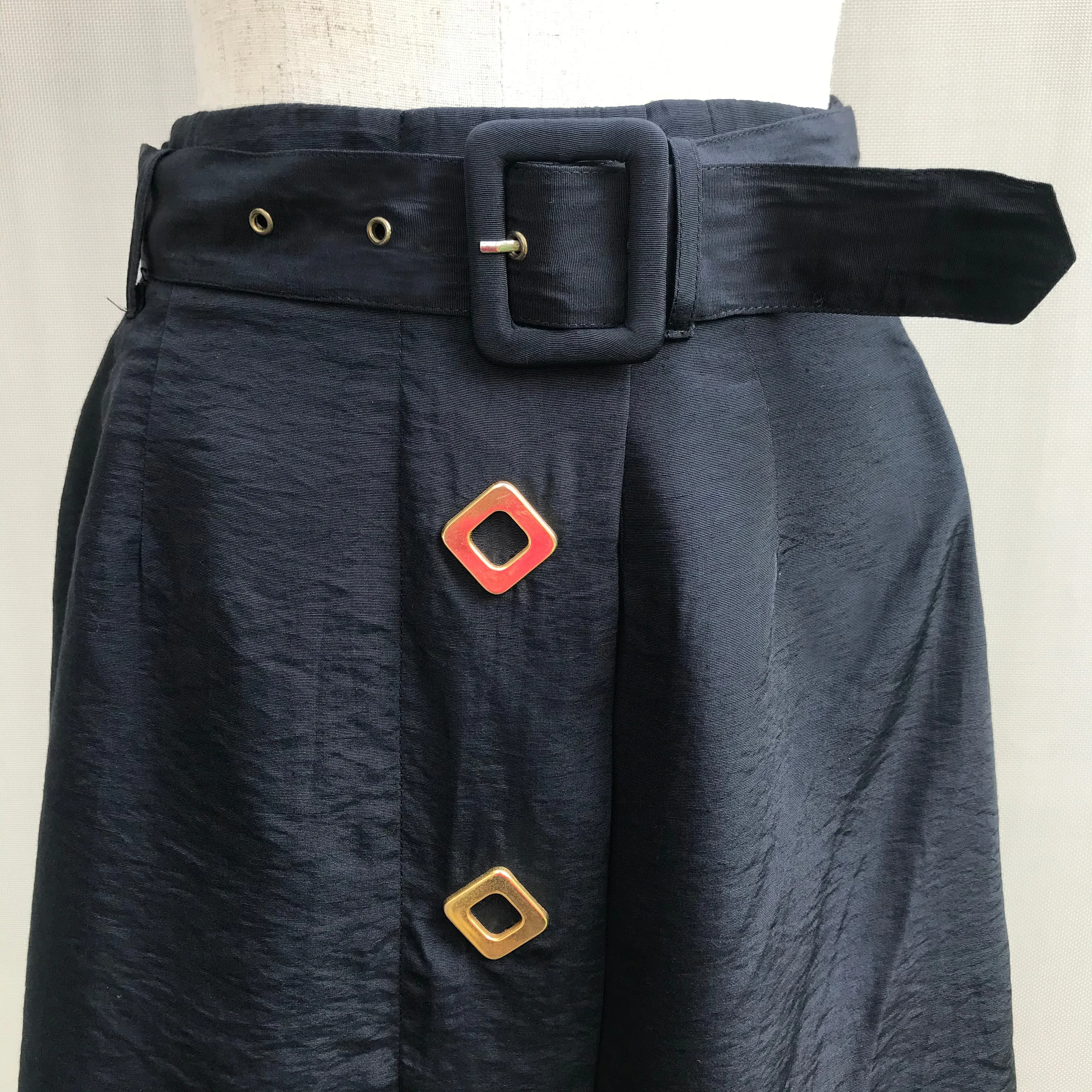 A-line Mini Skirt With Hard-ware