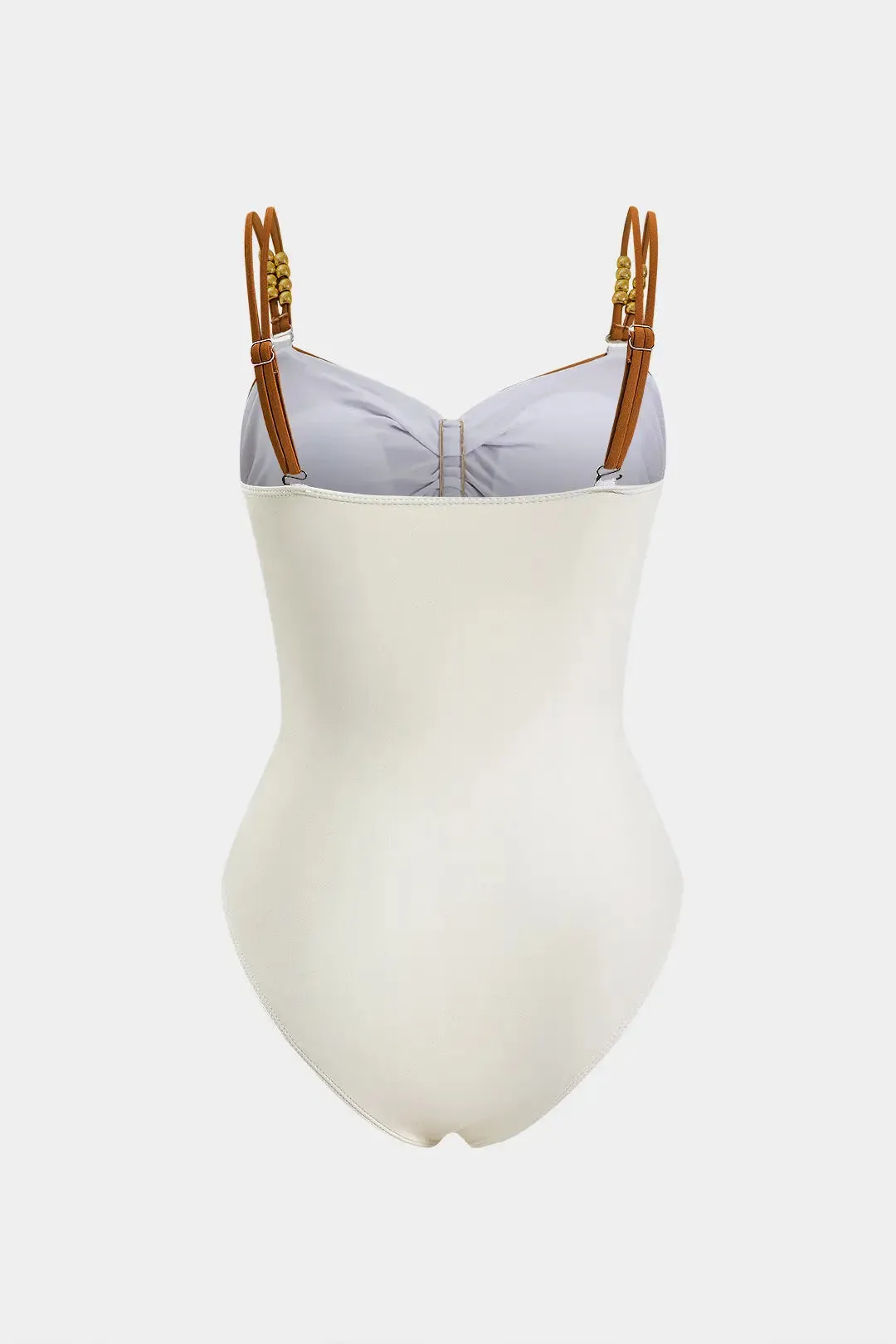 Abilene - Tummy Shaping Slip & Ruched Slit Cover Up Woman's Swimwear Set