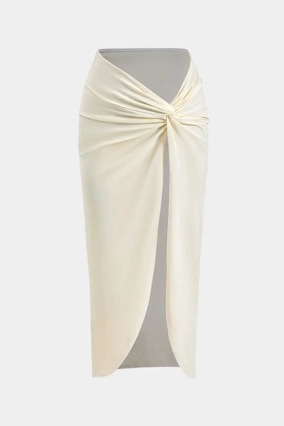 Abilene - Tummy Shaping Slip & Ruched Slit Cover Up Woman's Swimwear Set