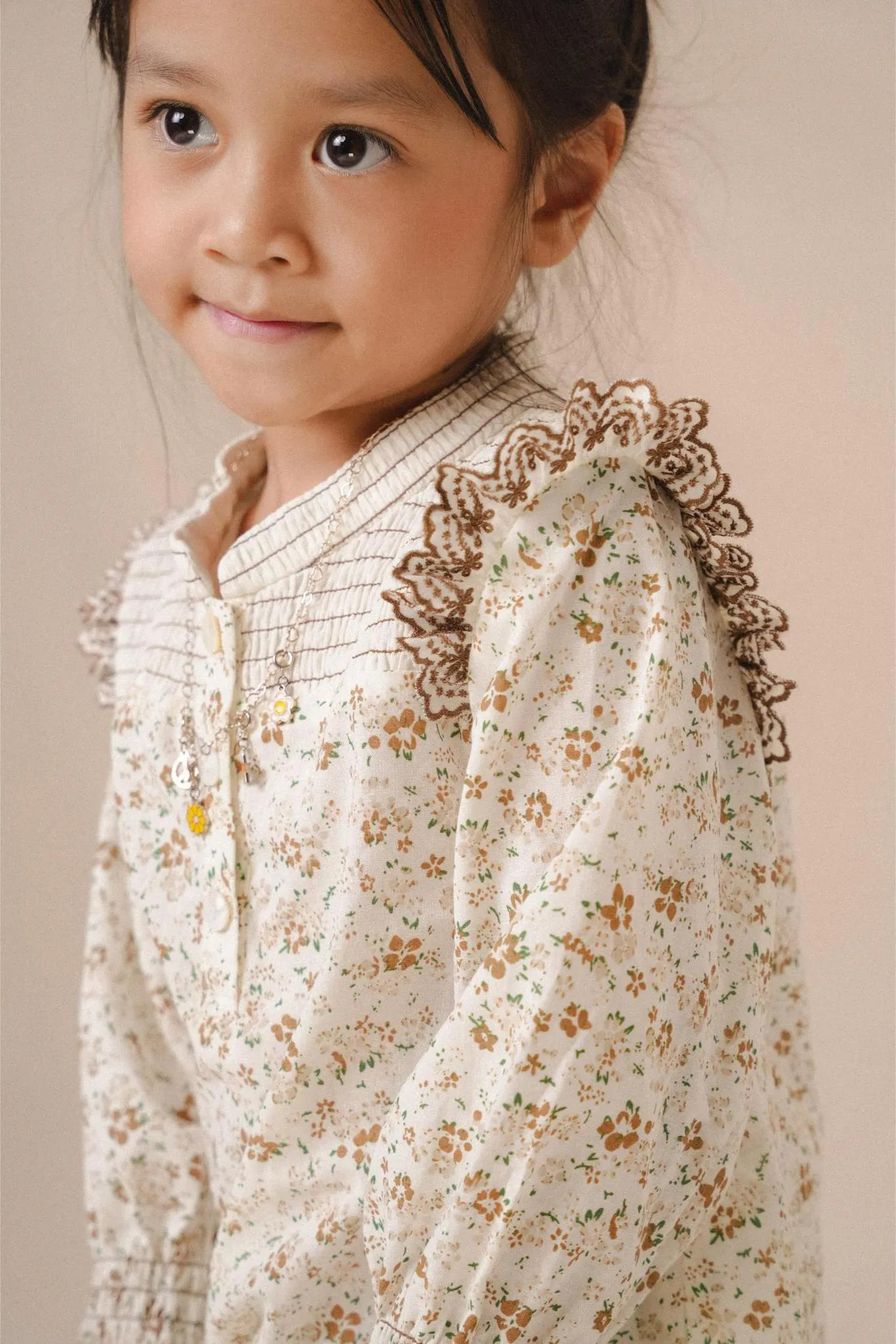 ALIYA KURUNG IN BROWN FLORAL