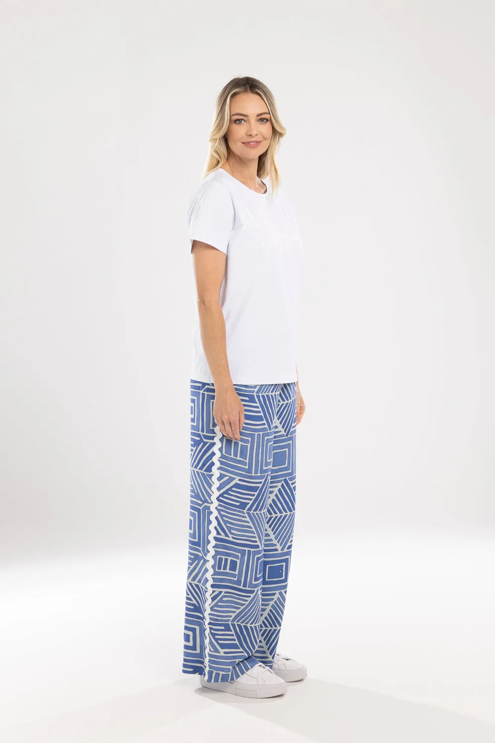 Amelia Pant Blue Print