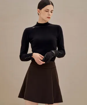 Anell Golf A Floor Skirt - Deep Brown