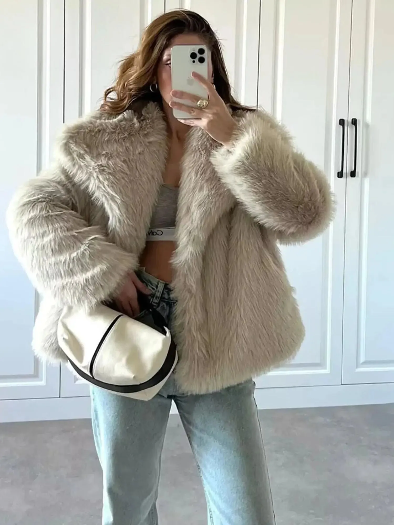Audrey - Bold & Elegant Plush Fur Woman's Jacket