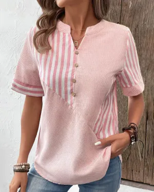 Ava - Striped Blouse for Effortless Elegance