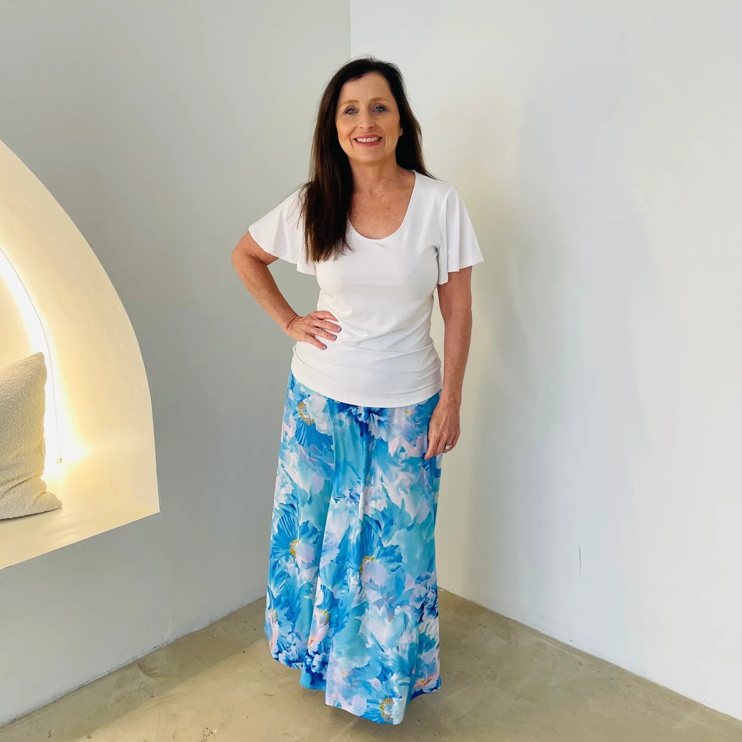 Azure Bay Long Maxi Skirt
