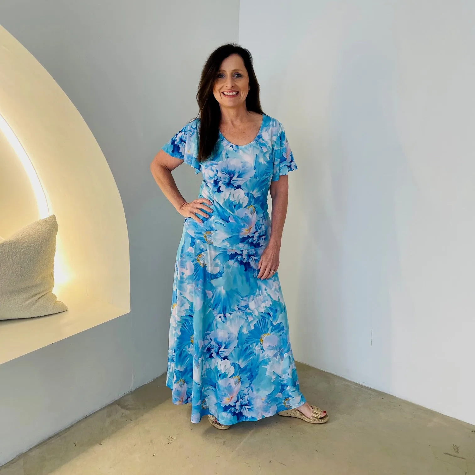 Azure Bay Long Maxi Skirt
