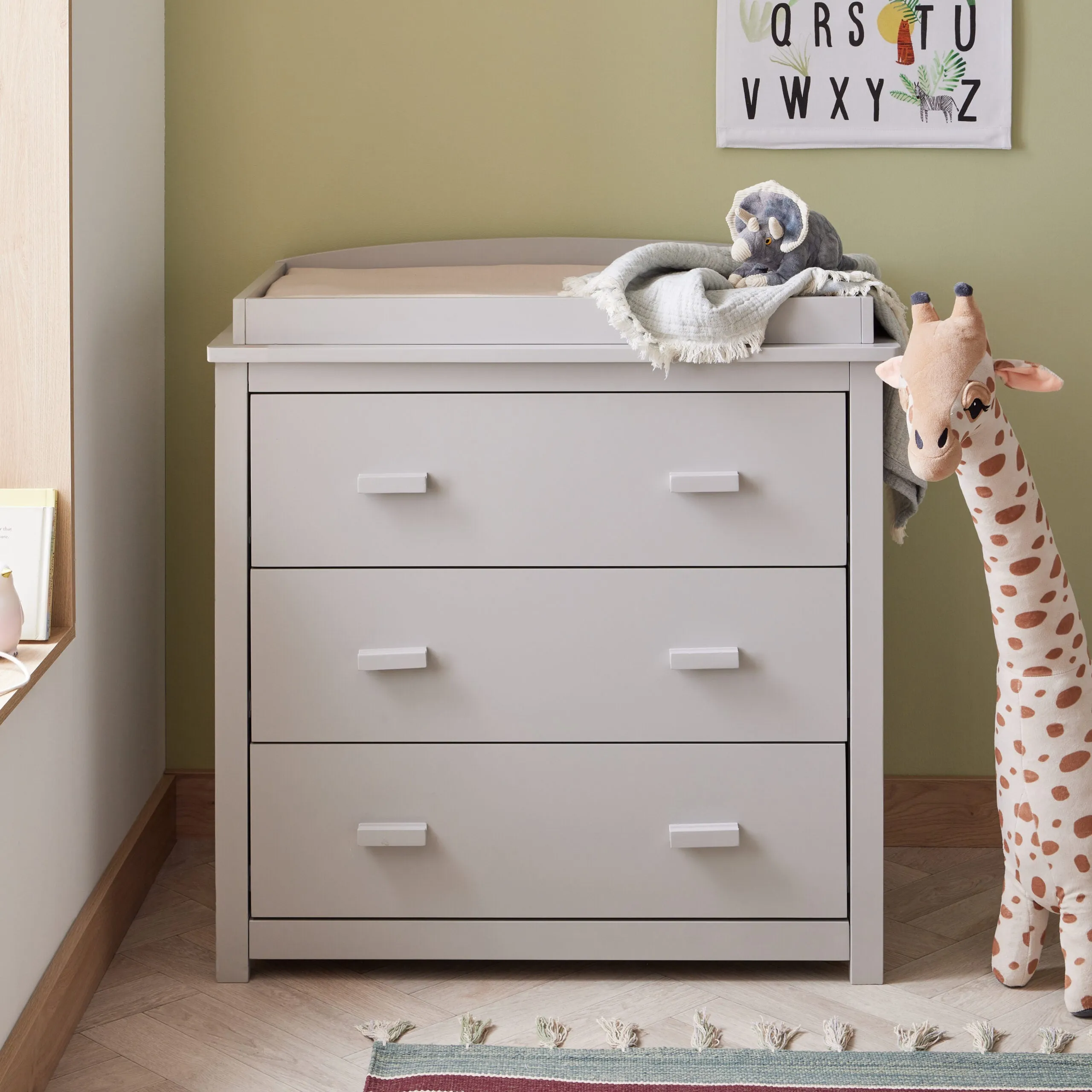 Babymore Aston 2 Piece Room Set - Grey