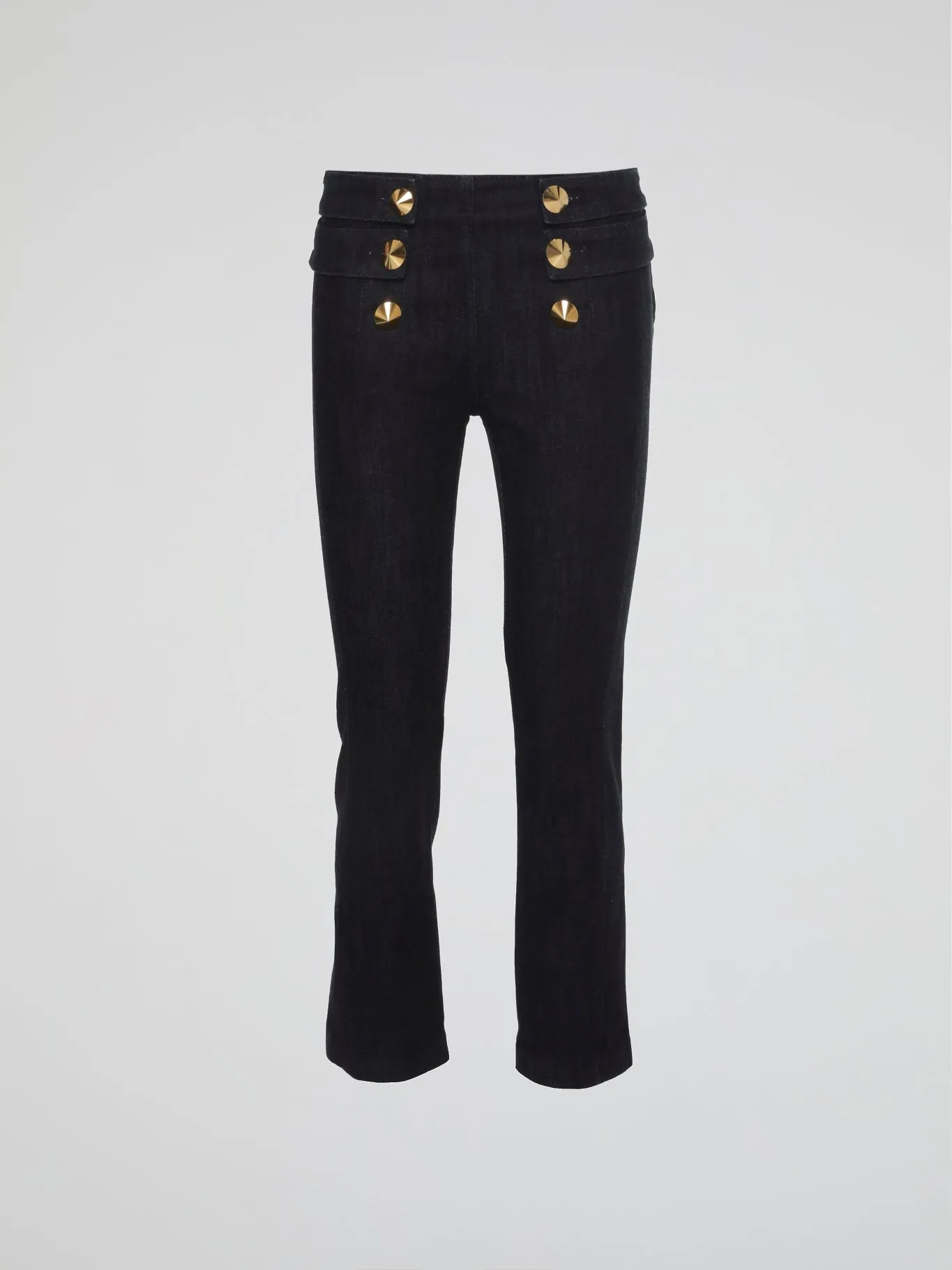 Black Sailor Button Pants