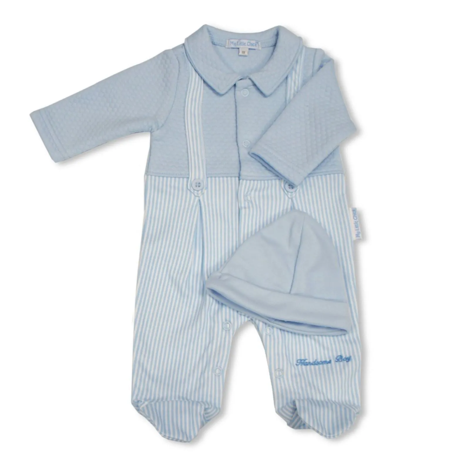 Boys Dungaree Set - Newborn & 0-3 Months