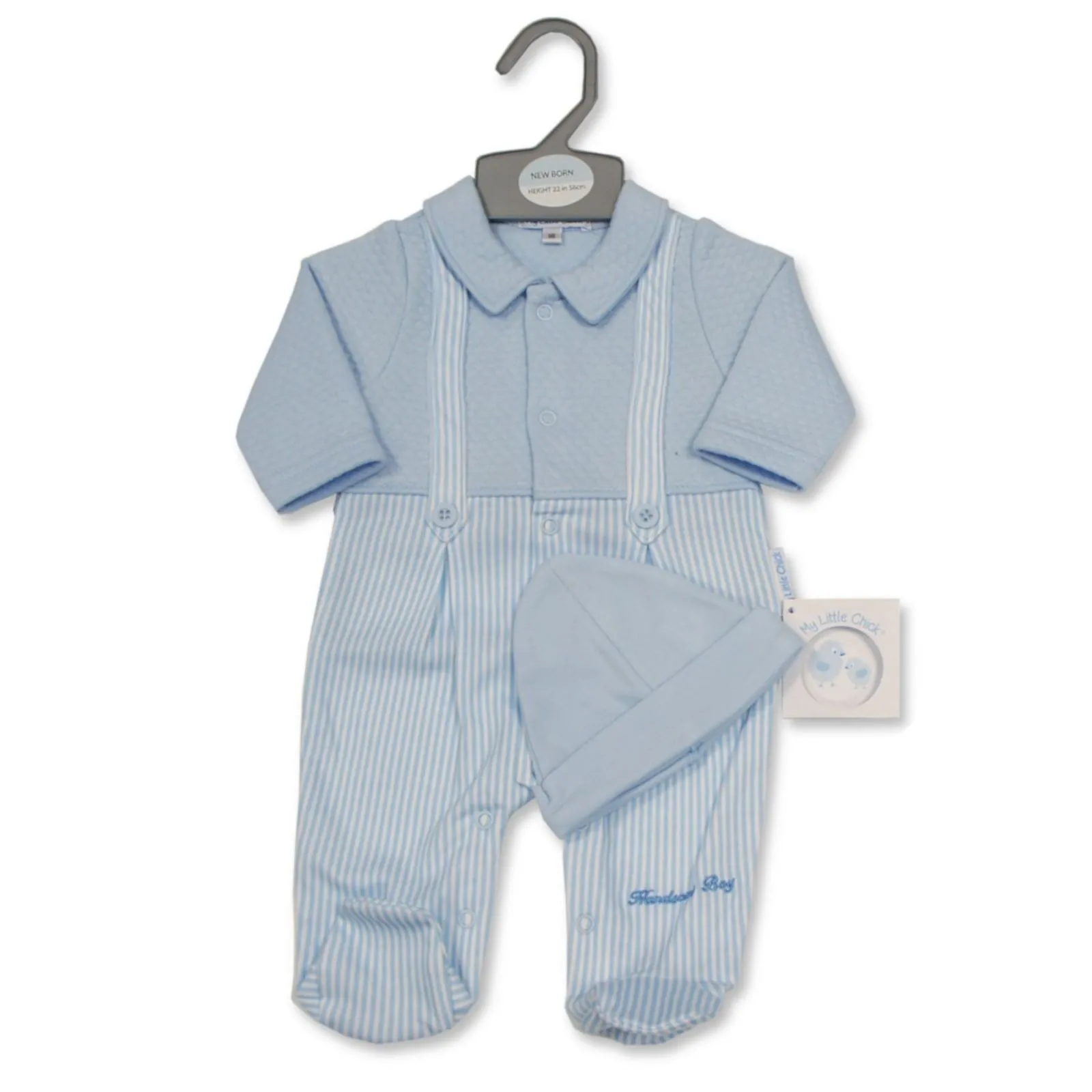 Boys Dungaree Set - Newborn & 0-3 Months