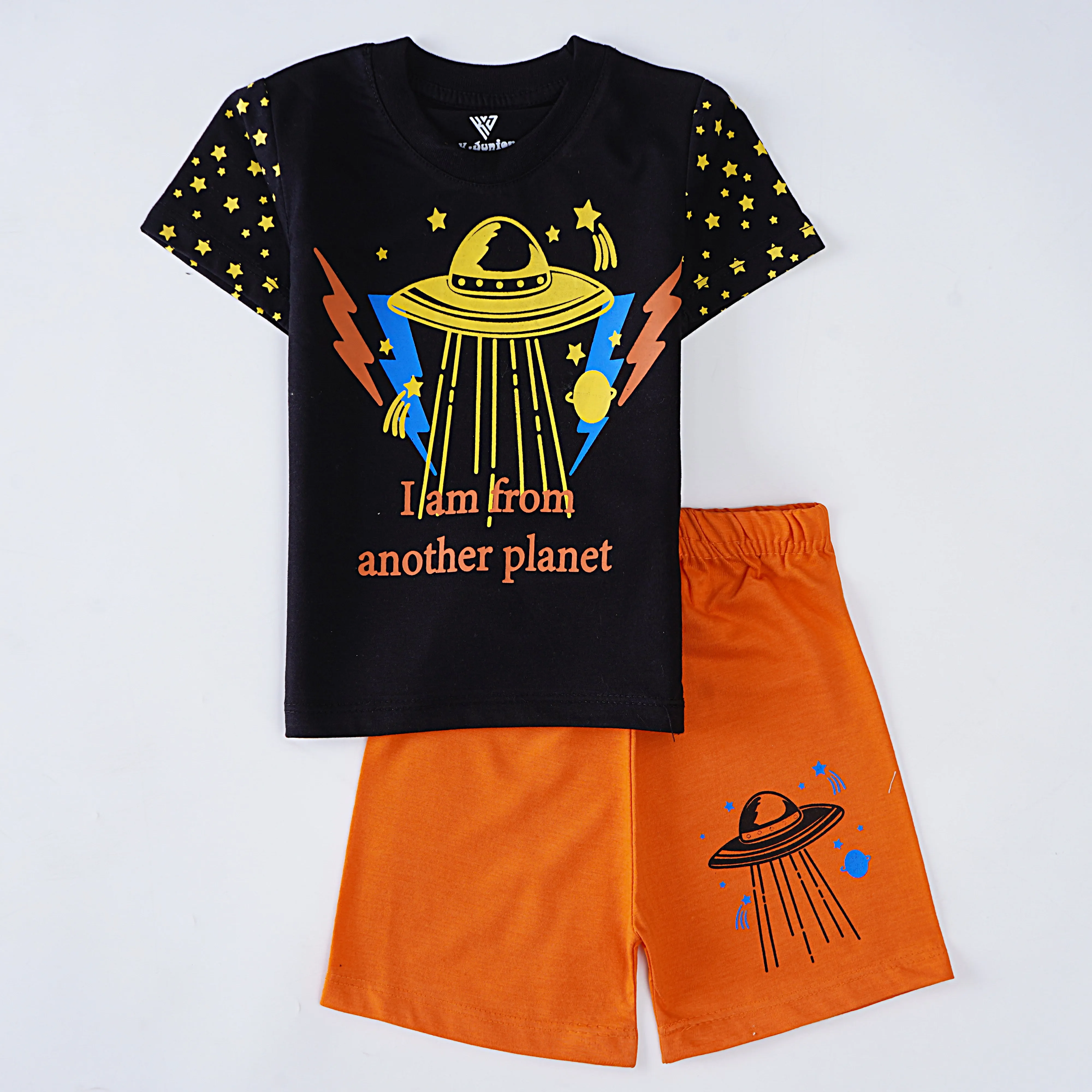 Boys Half Sleeves 2 Piece Suit (Planet)