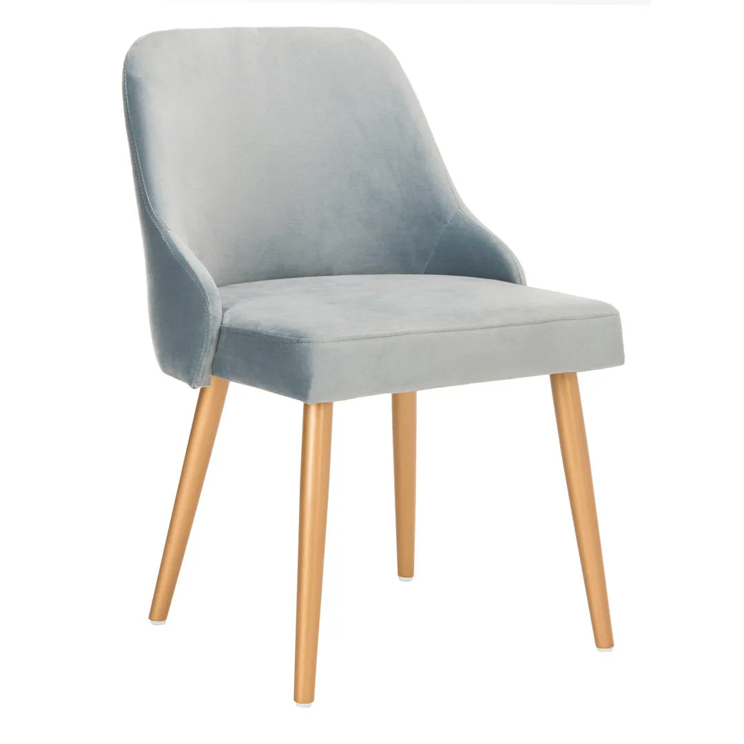 Brynnae Side Chair (Set of 2) Corrigan Studio® Upholstery Color: Slate Blue/Gold