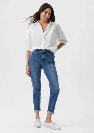 Cindy Dark Brushed Jean Pants