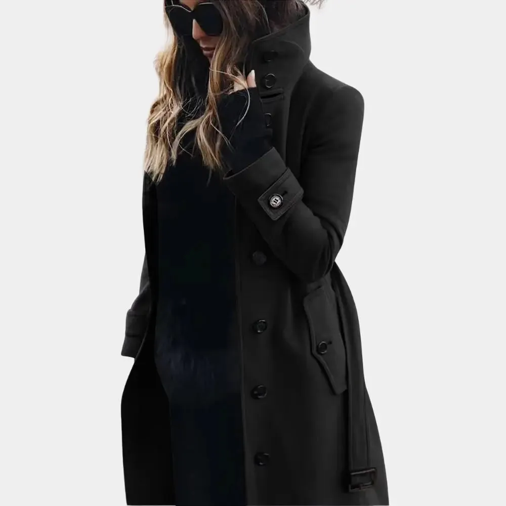 Clio - Timeless Warm Look Woman's Trench Coat