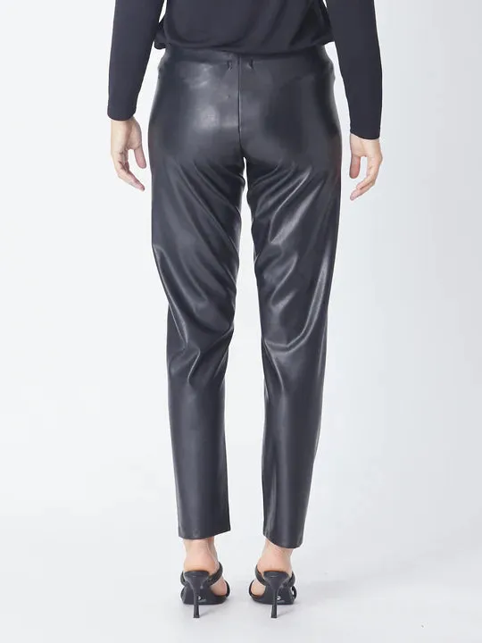 CORDELIA ST PLEATHER PUSHKIN PANT BLACK