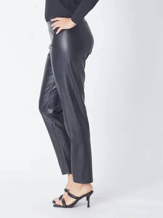 CORDELIA ST PLEATHER PUSHKIN PANT BLACK