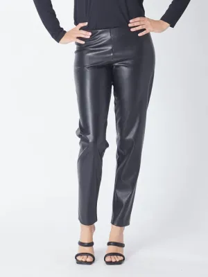 CORDELIA ST PLEATHER PUSHKIN PANT BLACK