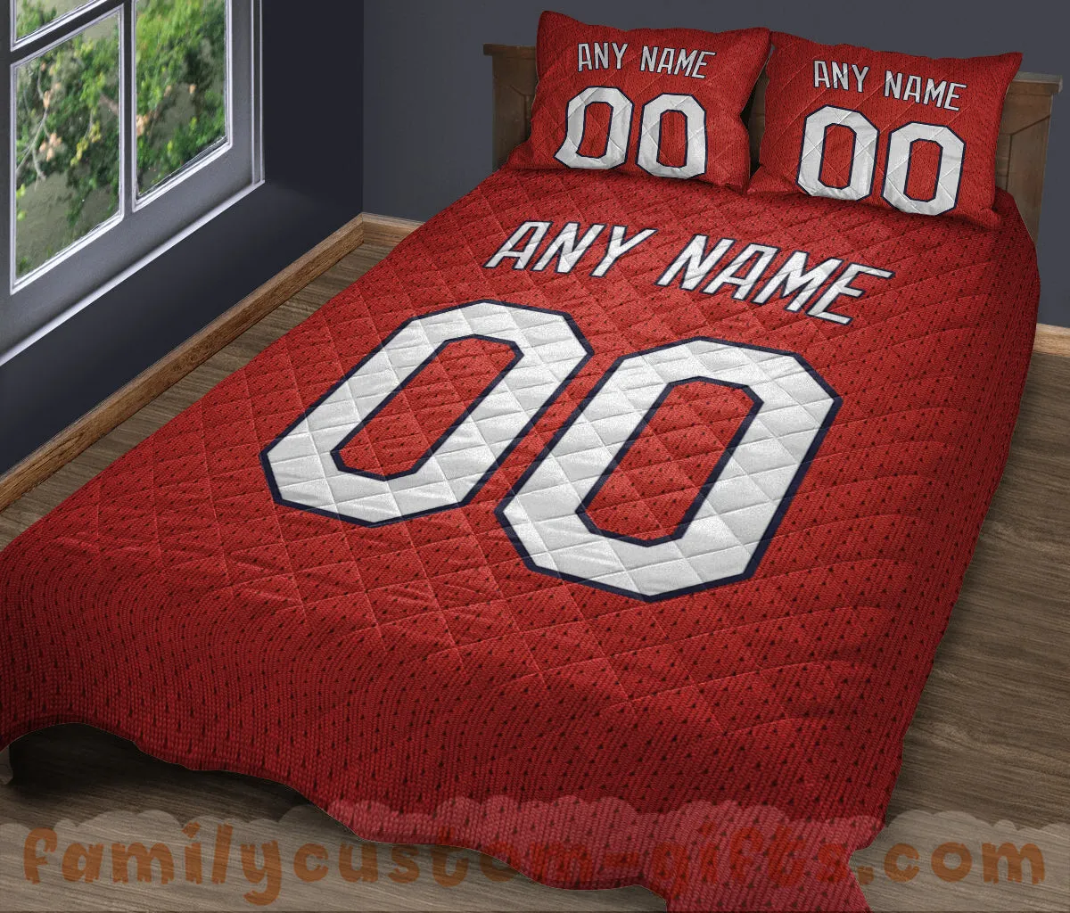 Custom Quilt Sets St. Louis Jersey Personalized Baseball Premium Quilt Bedding for Men Women