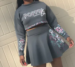 Custom Splatter POPPIN Two Piece Set