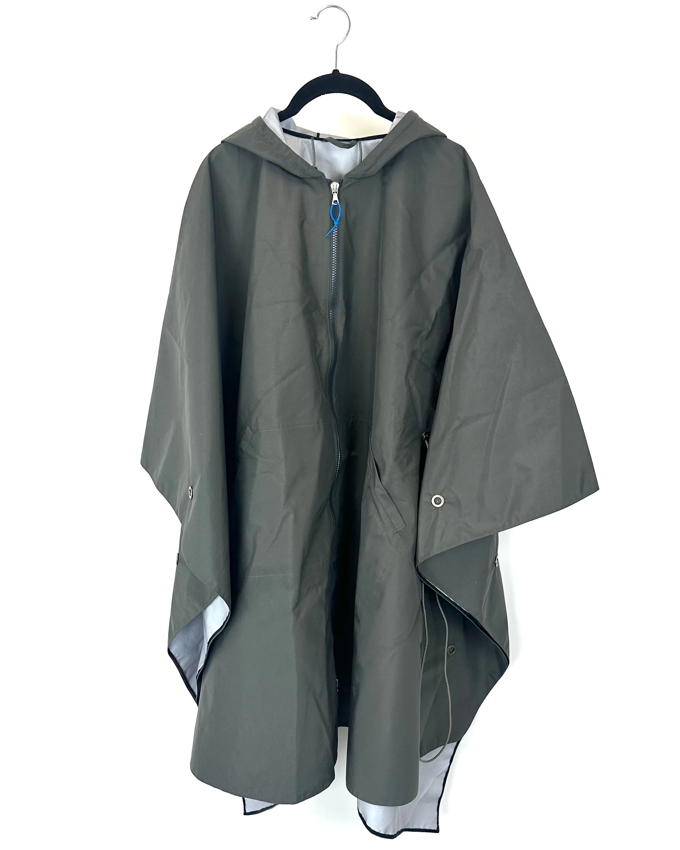 Dark Grey Poncho With Bungee Belt - Size 6/8 and 14/16