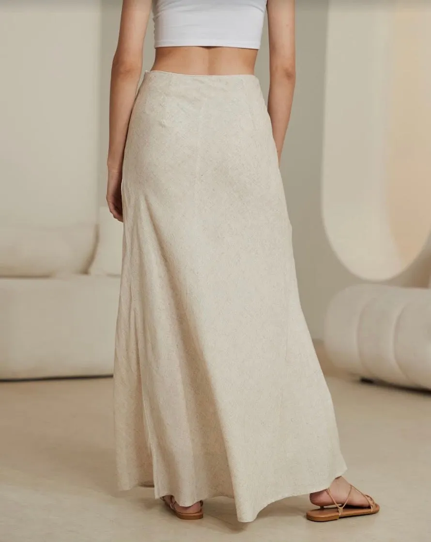 Elivetta Maxi Skirt - Beige