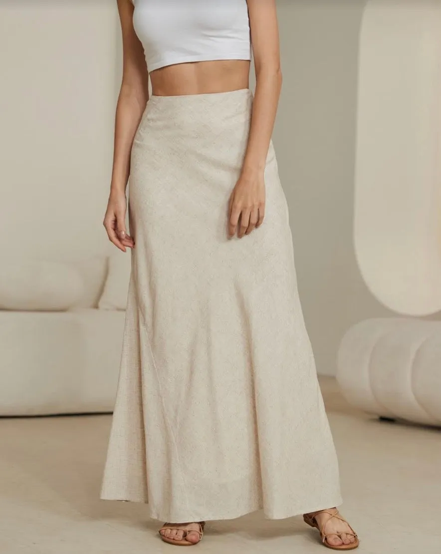 Elivetta Maxi Skirt - Beige