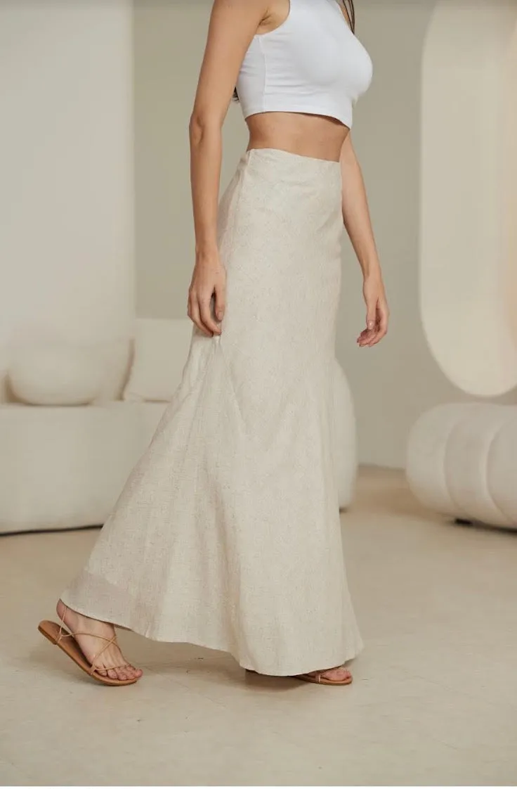 Elivetta Maxi Skirt - Beige