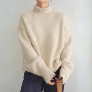 Elvira™ - Comfortable, soft knitted turtleneck sweater