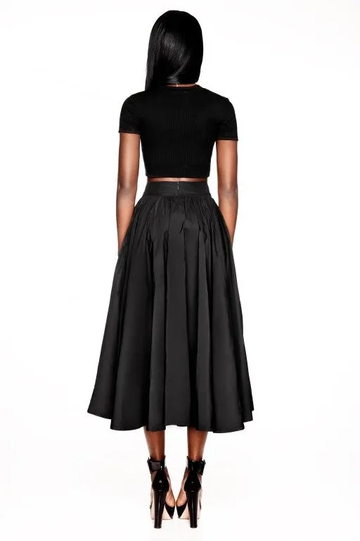 FLARED MIDI-SKIRT