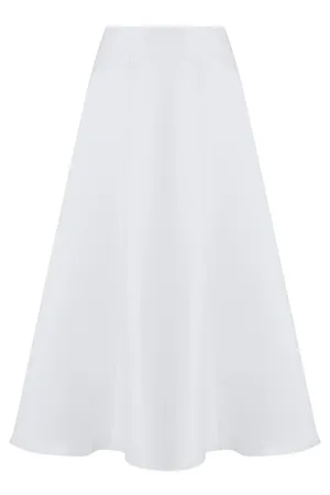 Flared midi skirt