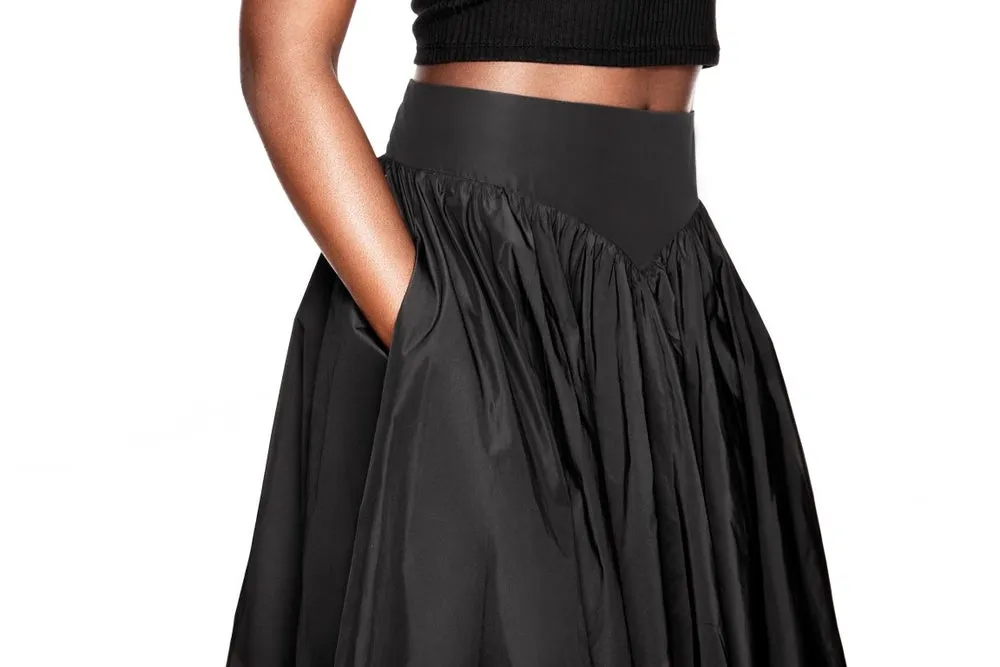 FLARED MIDI-SKIRT