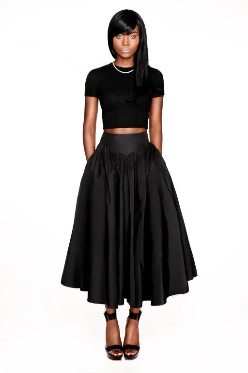 FLARED MIDI-SKIRT