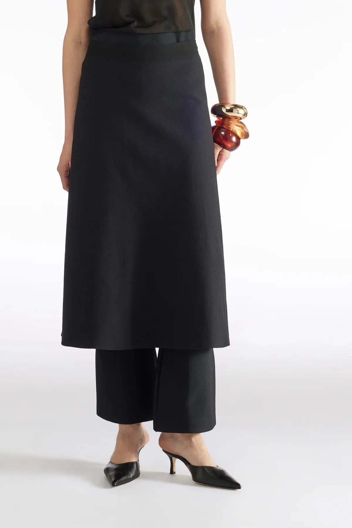 Flared Skirt - Black