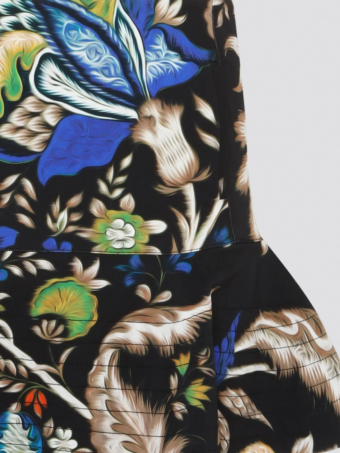 Foliage Flared Mini Skirt