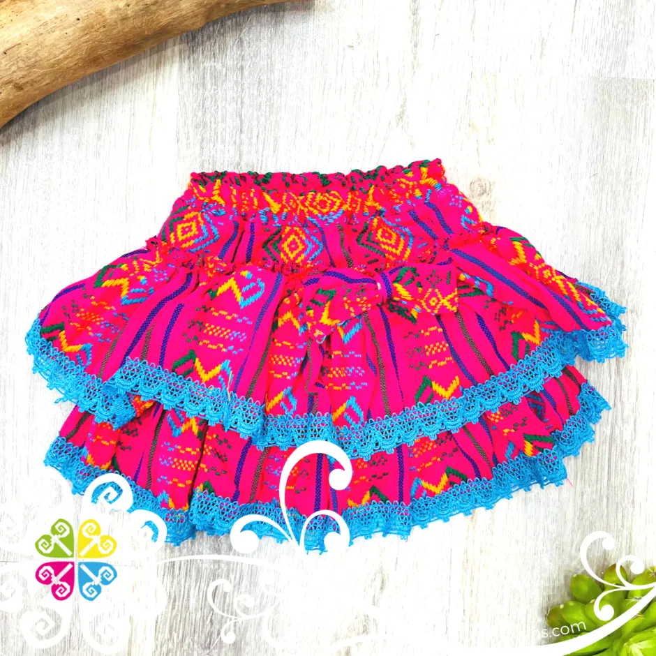 Fuchsia Primavera Girl Set - Mexican Children Outfit