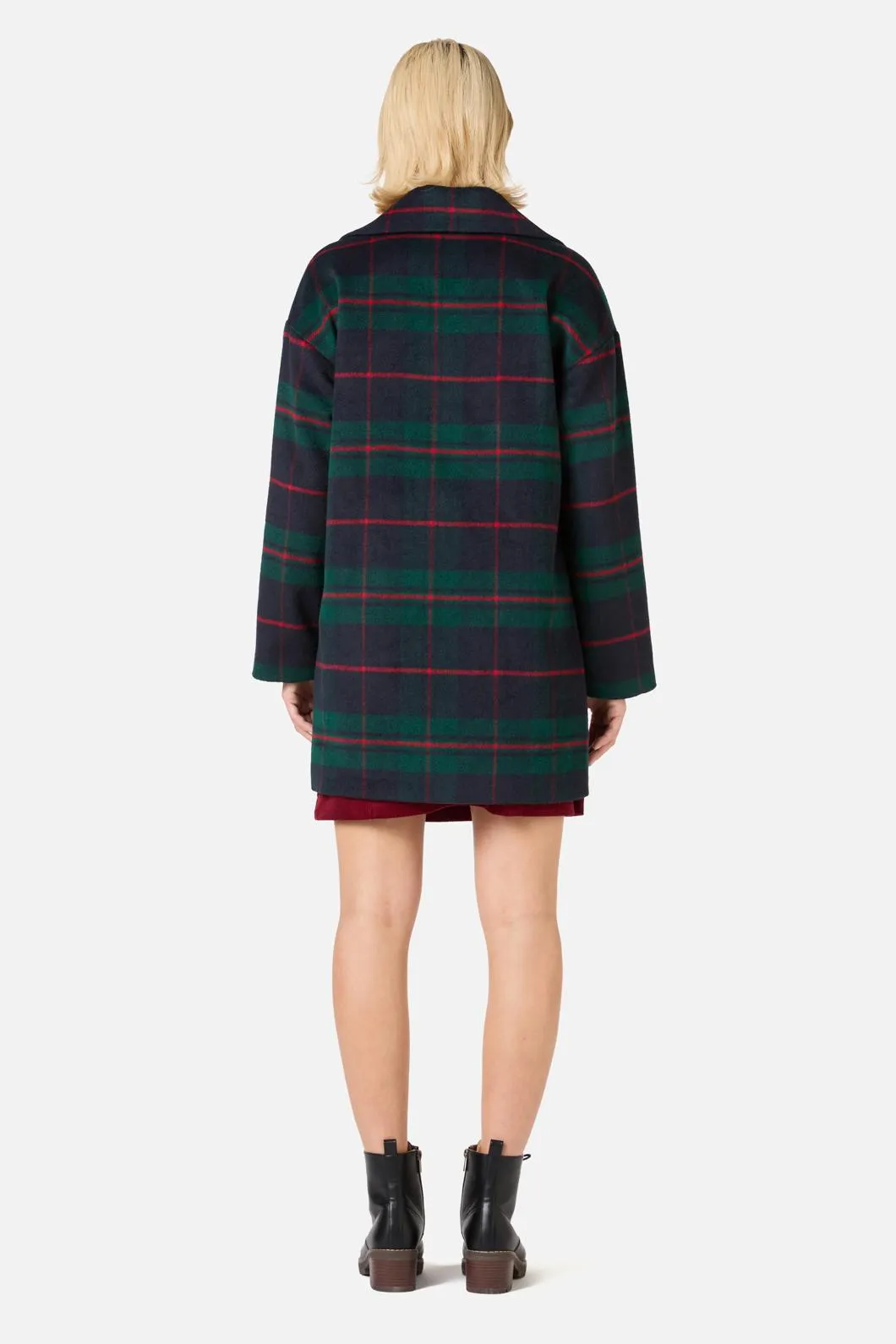 Harper Check Cosy Coat