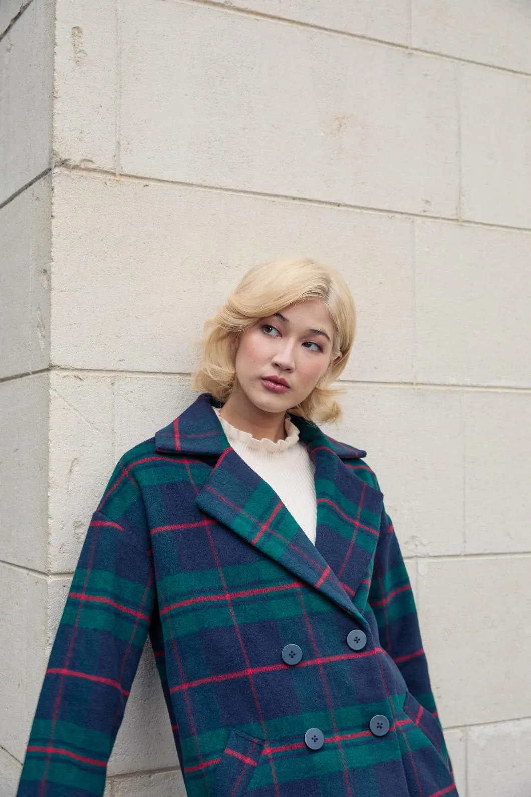Harper Check Cosy Coat