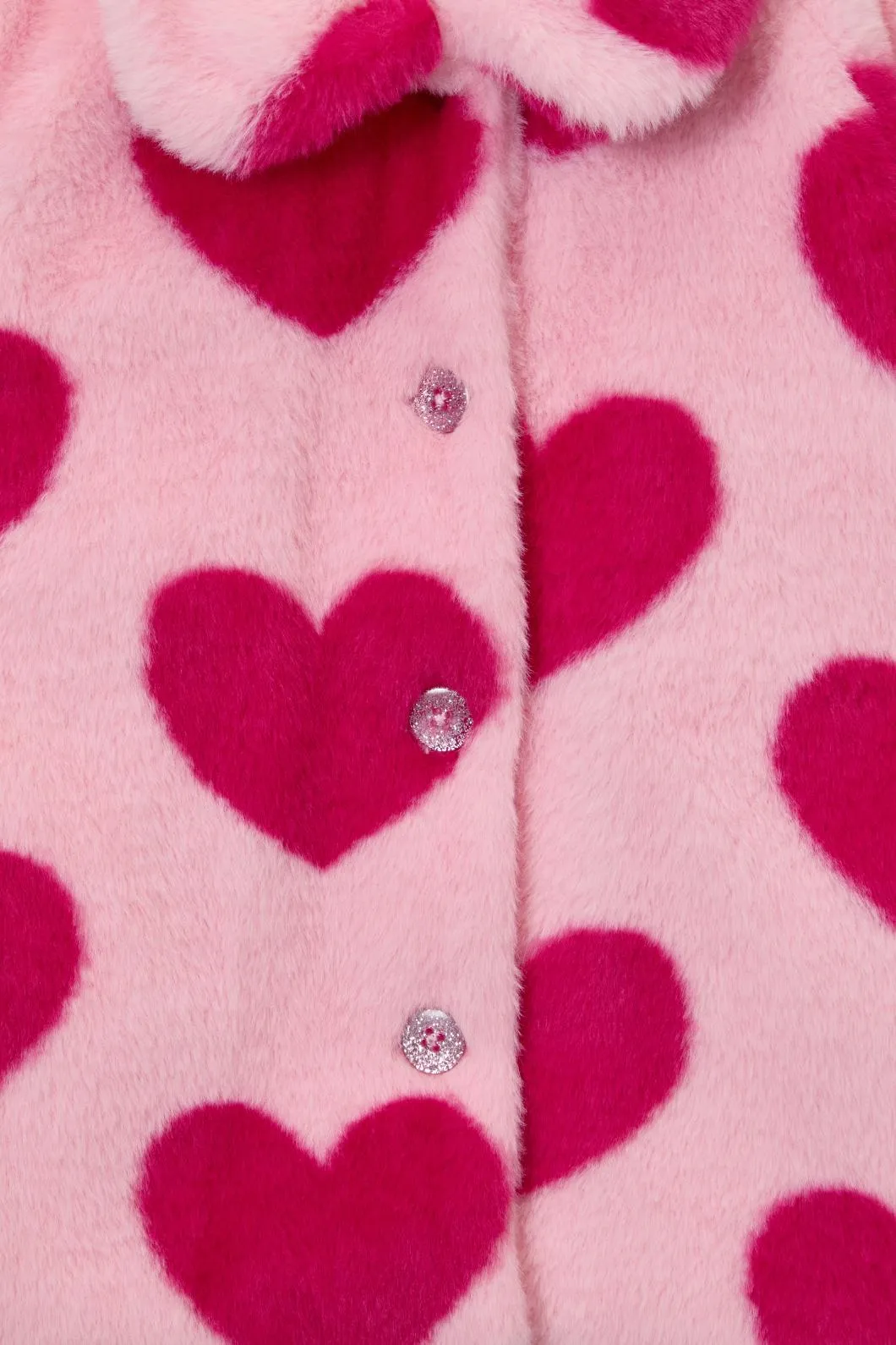 Hearts Kids Faux Fur Jacket
