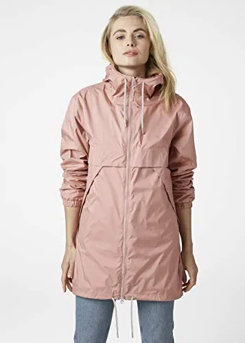 Helly-Hansen Womens JPN Raincoat Waterproof Windproof Breathable Urban Rain Coat, 096 Ash Rose, Small