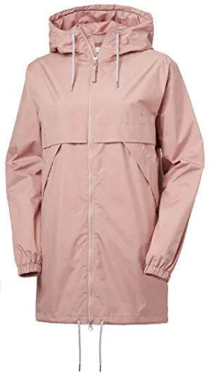 Helly-Hansen Womens JPN Raincoat Waterproof Windproof Breathable Urban Rain Coat, 096 Ash Rose, Small