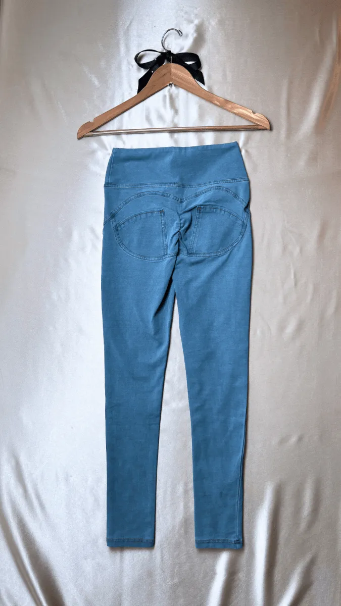 High Rise Butt Enhancer Light Blue Jeggings