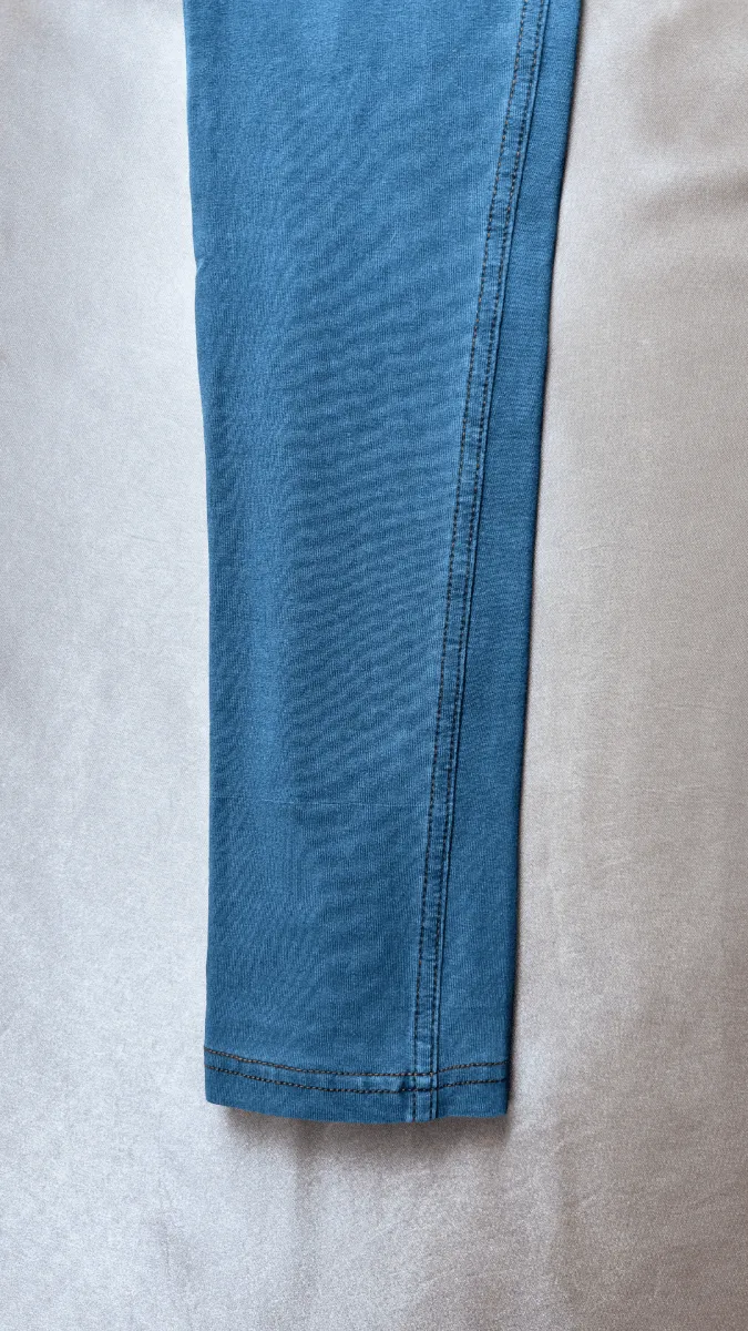 High Rise Butt Enhancer Light Blue Jeggings