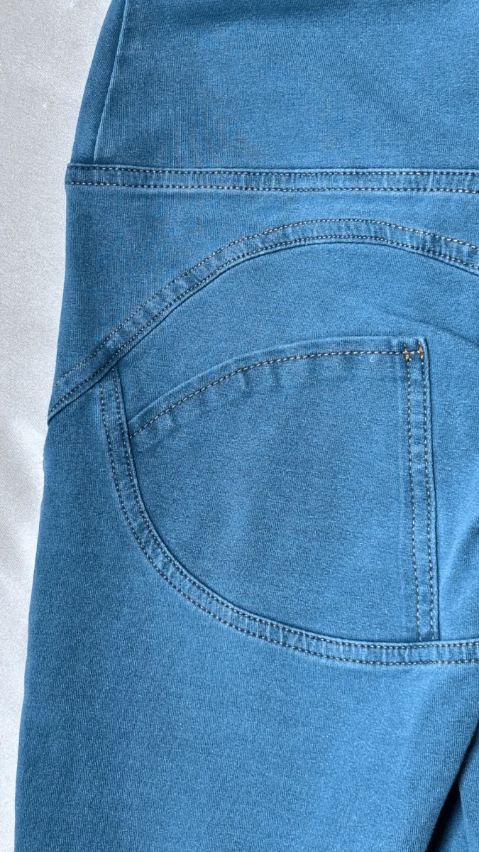 High Rise Butt Enhancer Light Blue Jeggings